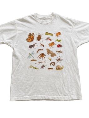 White Nature Insects & Reptiles Graphic Tee